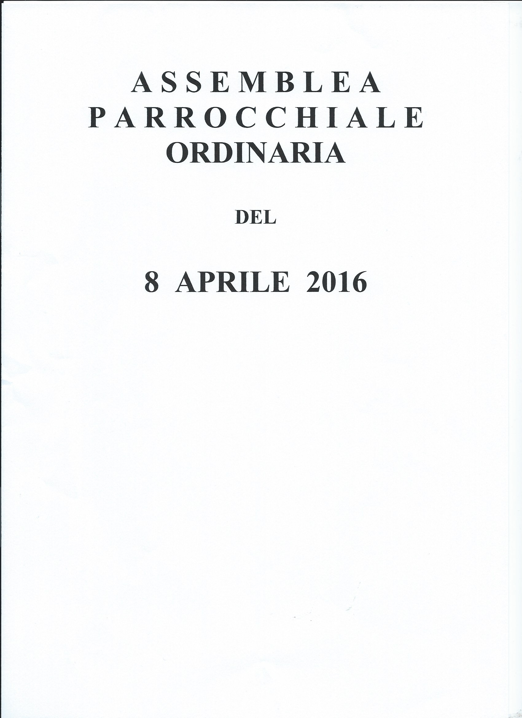 Assemblea ordinaria 08.04.2016