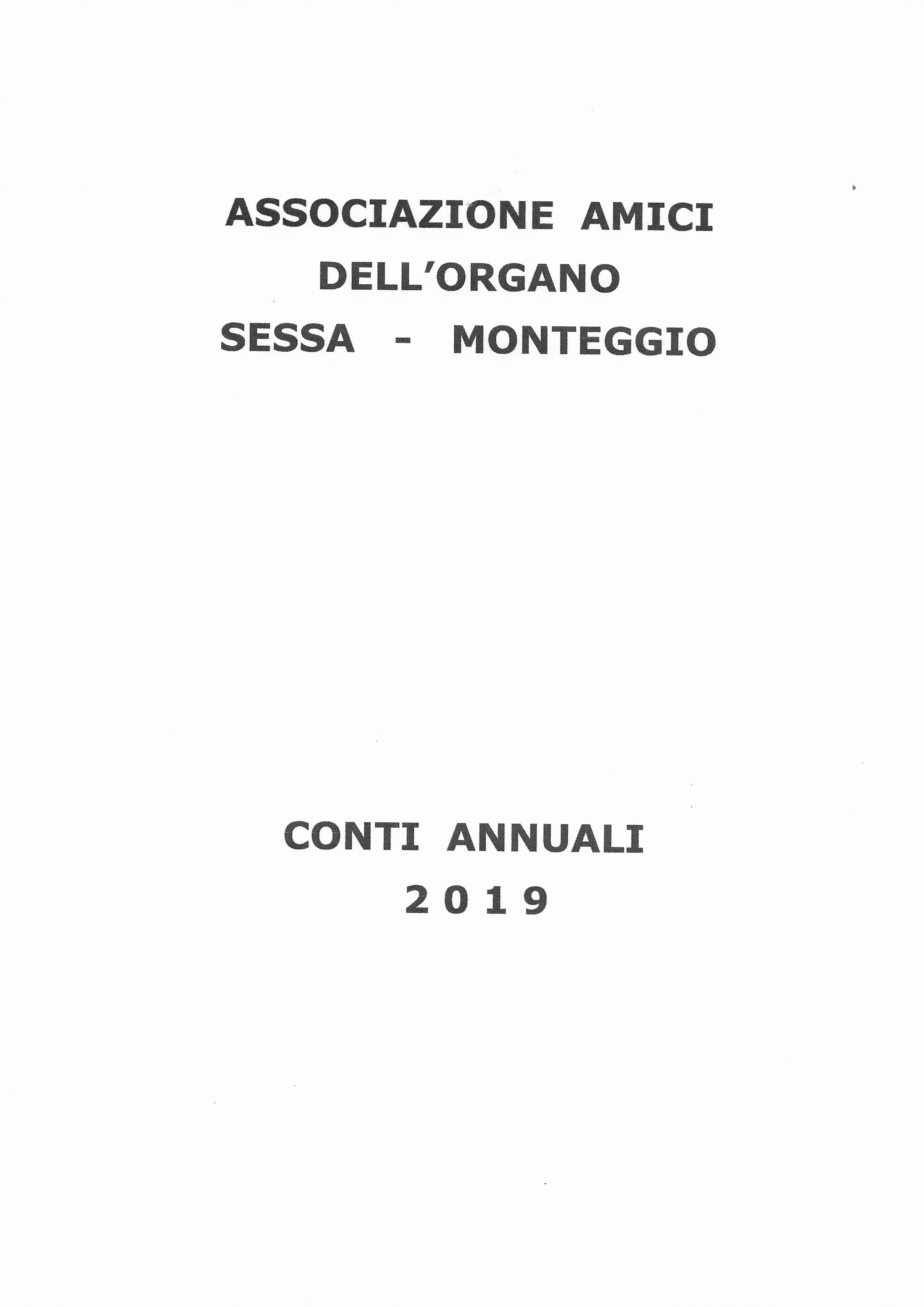 Conti Annuali 2019