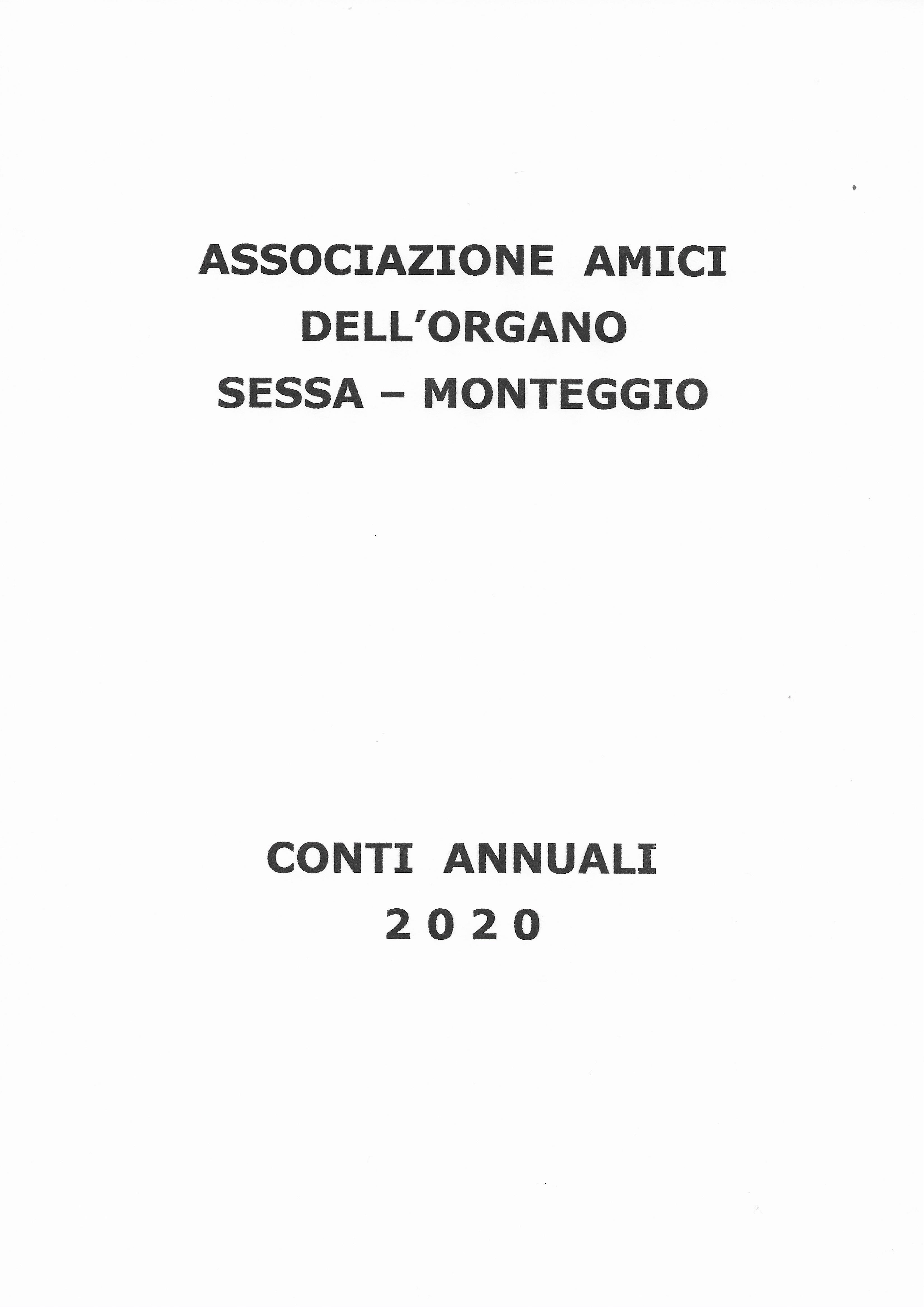 Conti Annuali 2020