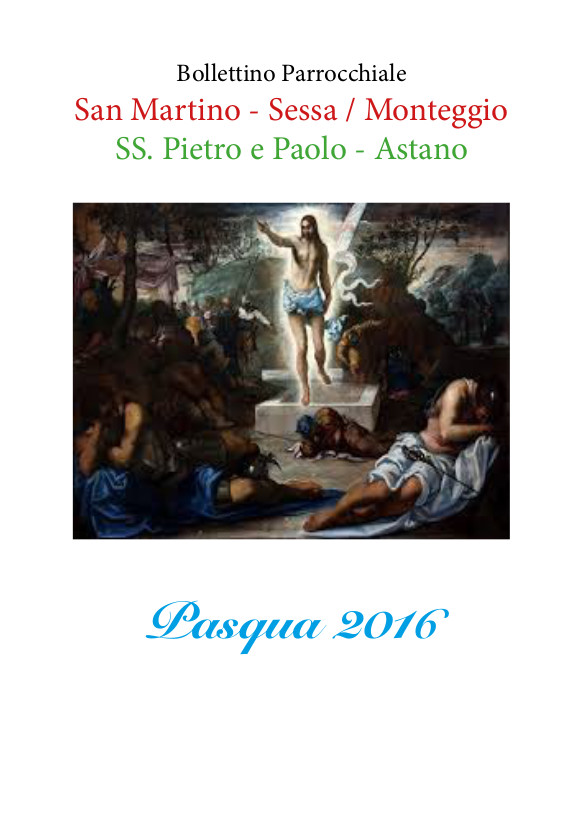 Bollettino Pasqua 2016